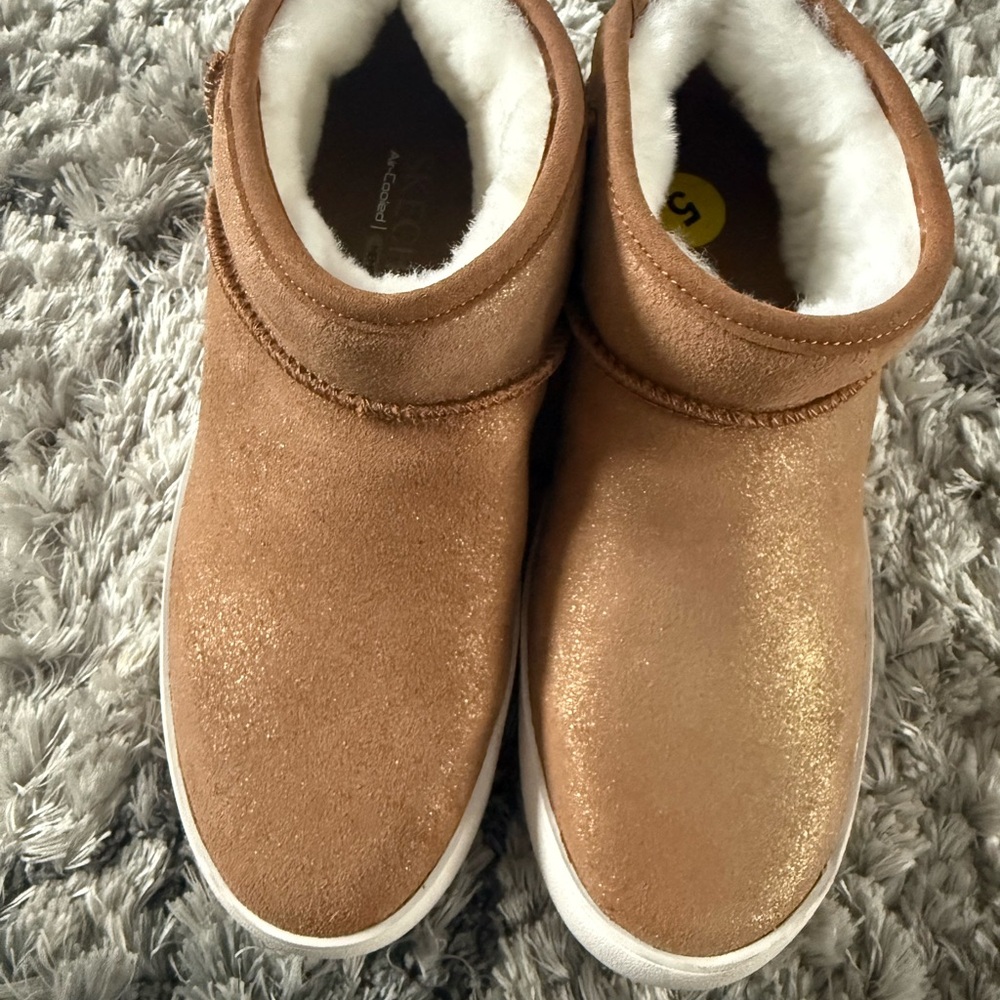 Skechers Tan Combat & Moto Boots